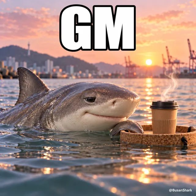 GM — Busan Shark reaction meme