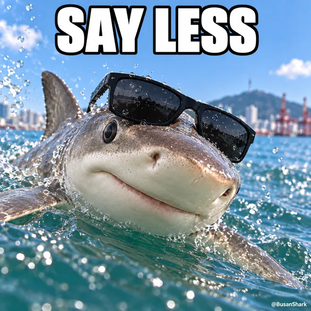 Say less — Busan Shark reaction meme